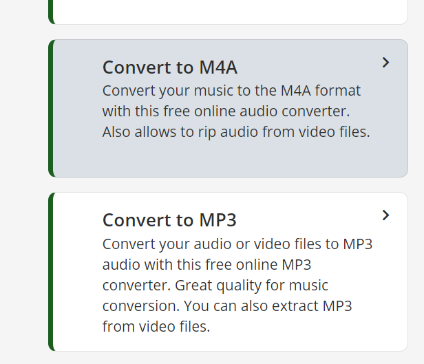 Choose Convert to M4A