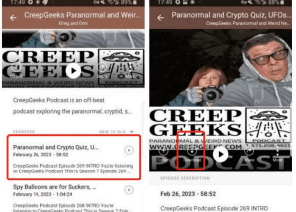 Download Pandora Podcasts on Phone