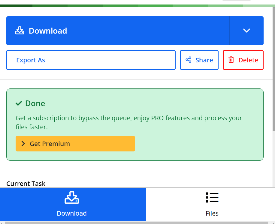 Hit the Download Button to Download Your Files