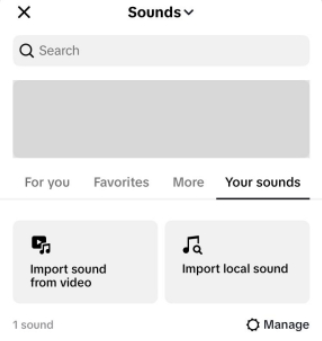 Add Converted Apple Music to Tiktok