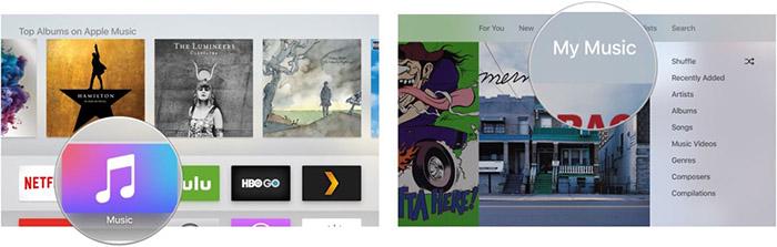 Open My Music on Apple TV