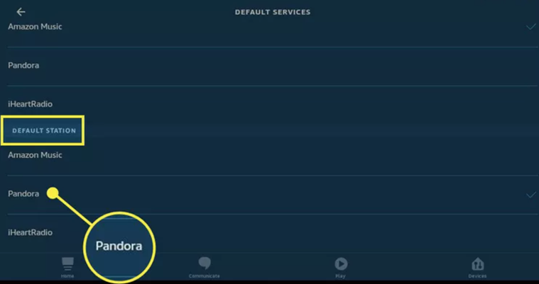 Set Pandora as the Default Music on Alexa