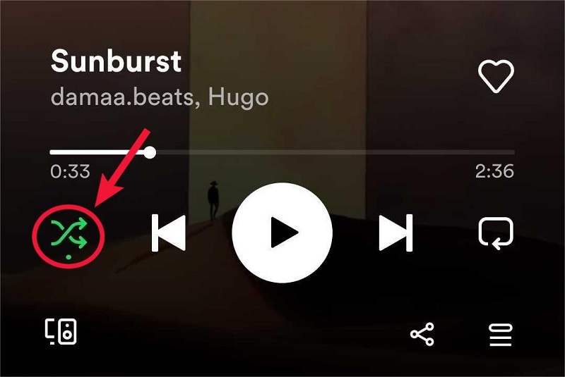 Shuffling on Spotify