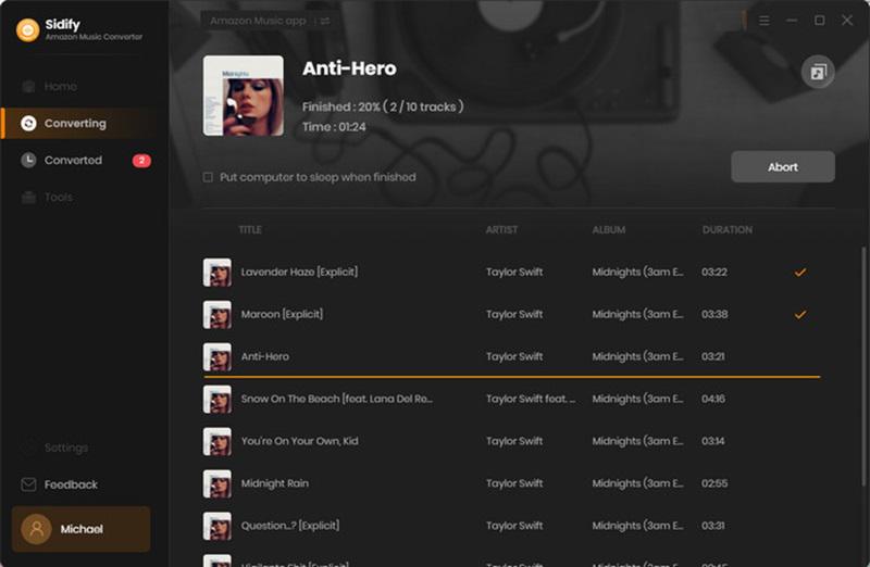 Sidify Amazon Music Converter Download Songs