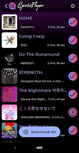 SpotiFlyer Descargar Spotify Enlace a MP3 Android