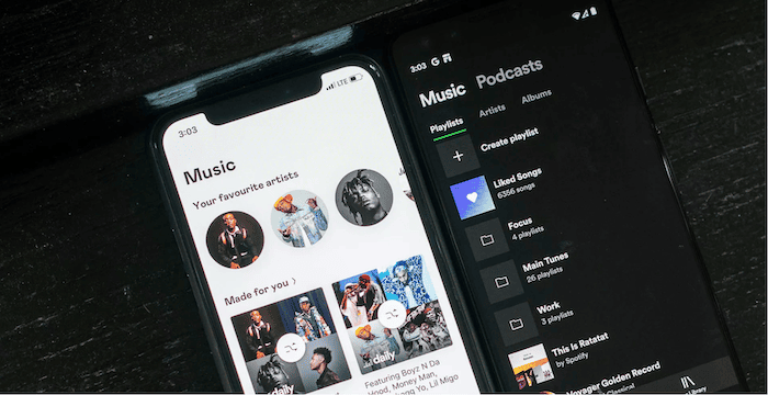 Deezer vs Spotify Library