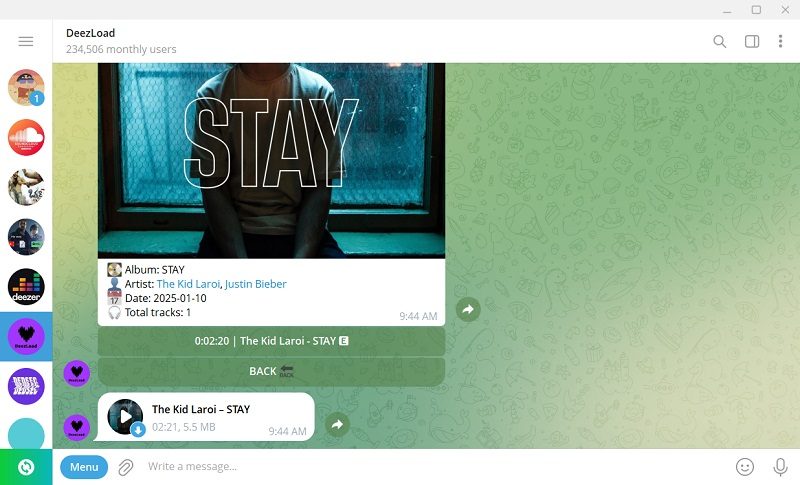 Telegram Deezload2bot
