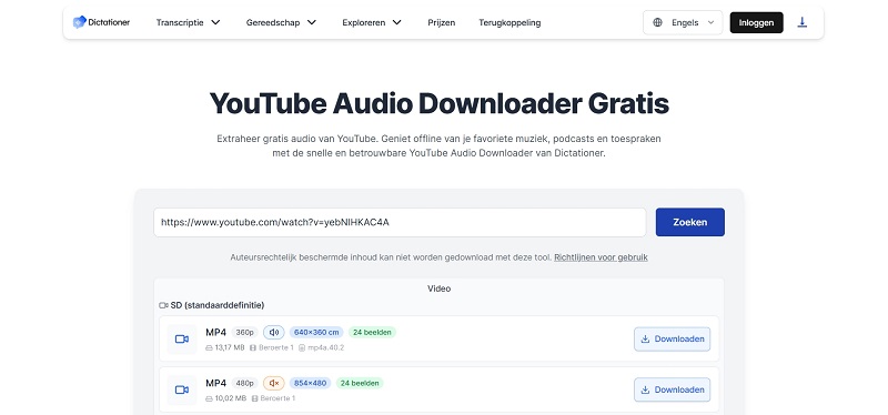 Gratis muziek van YouTube-video's rippen online