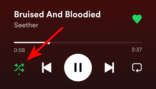 Disabilita Spotify Smart Shuffle