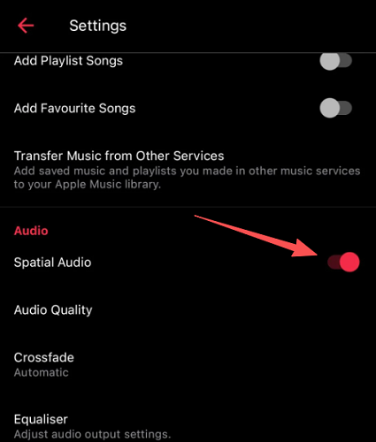 Toggle Off Apple Music Spatial Audio on Android