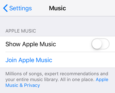 Remove Apple Music from iPhone Home Screen