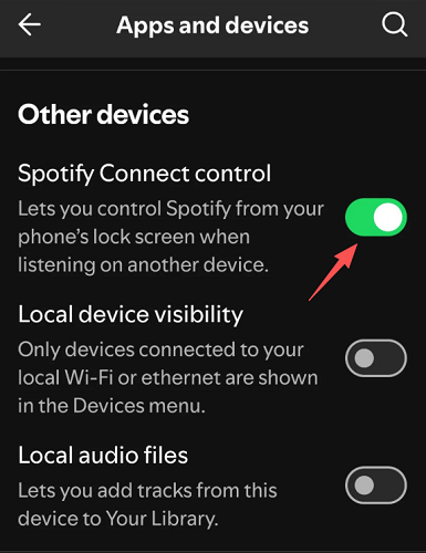 Disable Spotify Connect Control