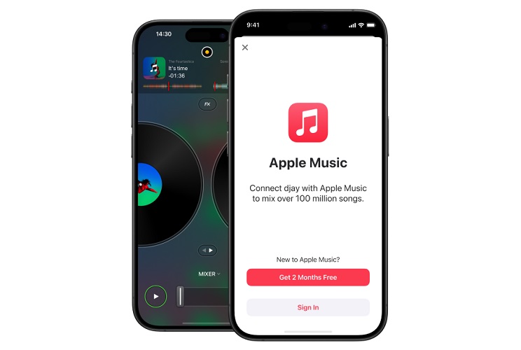 Apple Music gratis krijgen op djay-app