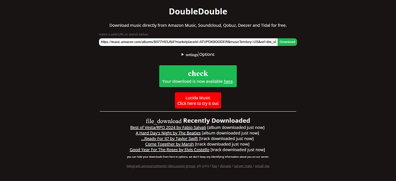 Paste Link to DoubleDouble
