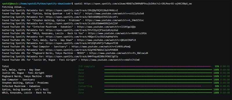 Baixe playlists do Spotify em MP3 gratuitamente via SpotDL.