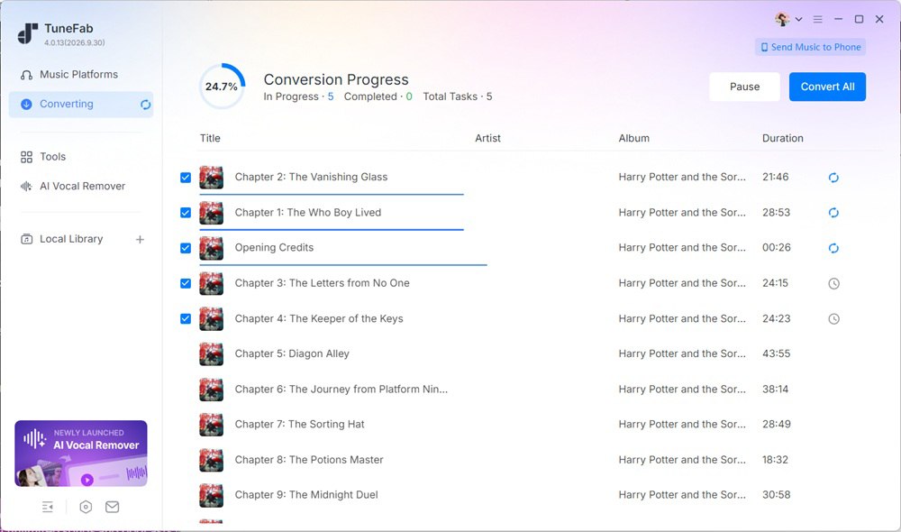 Downloading Harry Potter Audiobooks