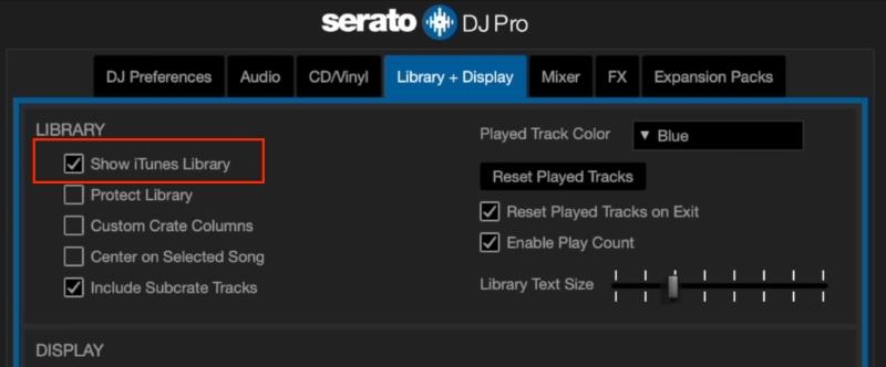 Enable Show iTunes Library