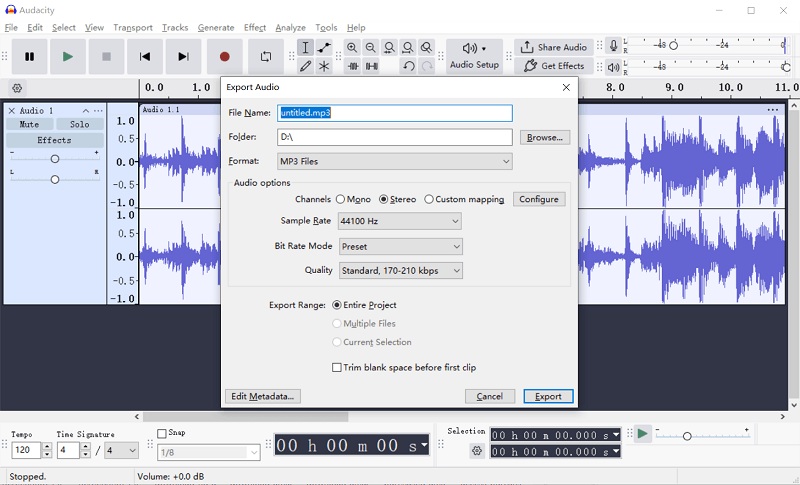Export YouTube Recording