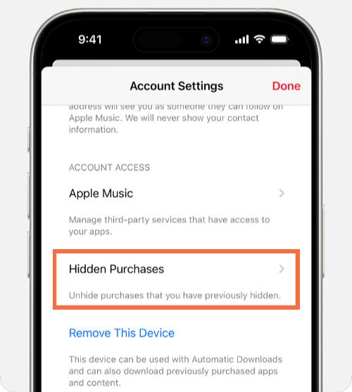 Find Hidden Purchases in Apple Music