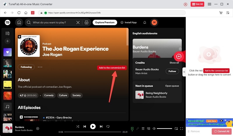 Add Joe Rogan's Podcast to Download