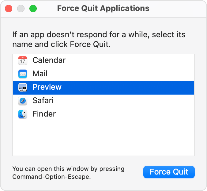 Force Quit Spotify on Mac