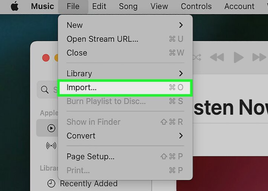 Import File to Apple Music Library on Mac