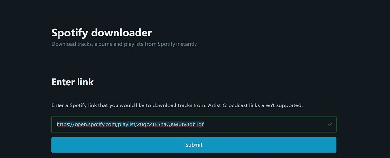 ALT: Online Spotify Downloader