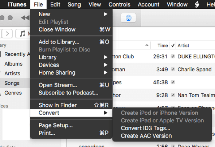 Create AAC Version of Amazon Music