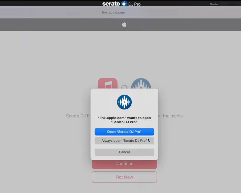 Jump to Open Serato DJ Page
