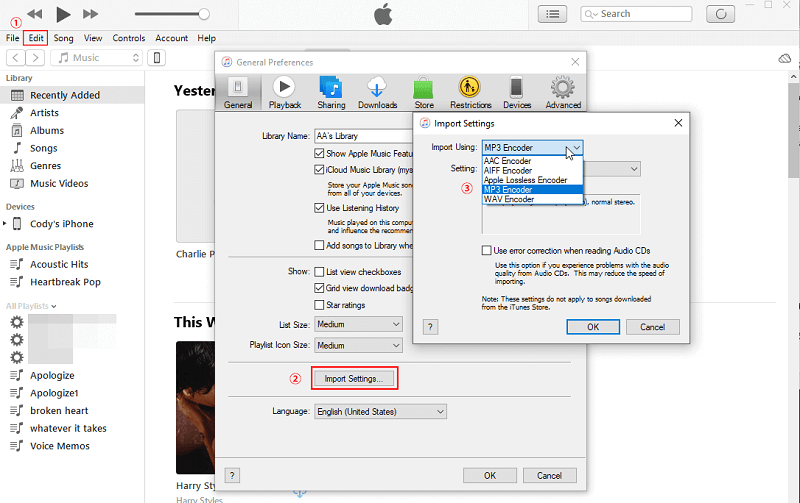 Download iTunes-muziek naar MP3 op Windows