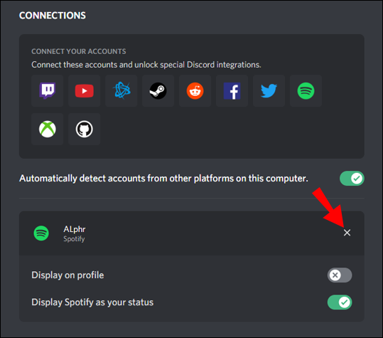 Koppel Spotify los met Discord