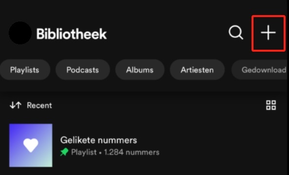 Maak een playlist op Spotify iPhone/Android