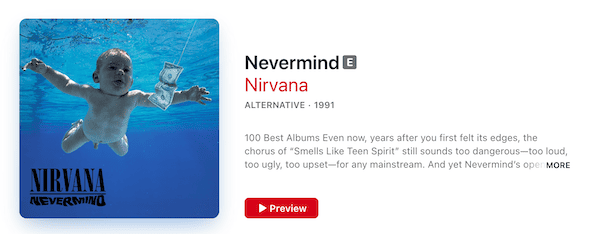Nevermind by Nirvana