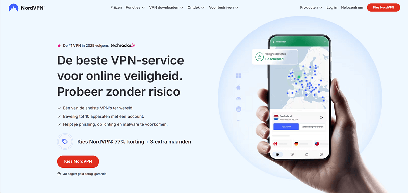 NordVPN startpagina