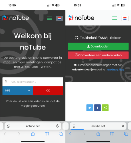 Gratis muziek downloaden van YouTube naar iPhone online 