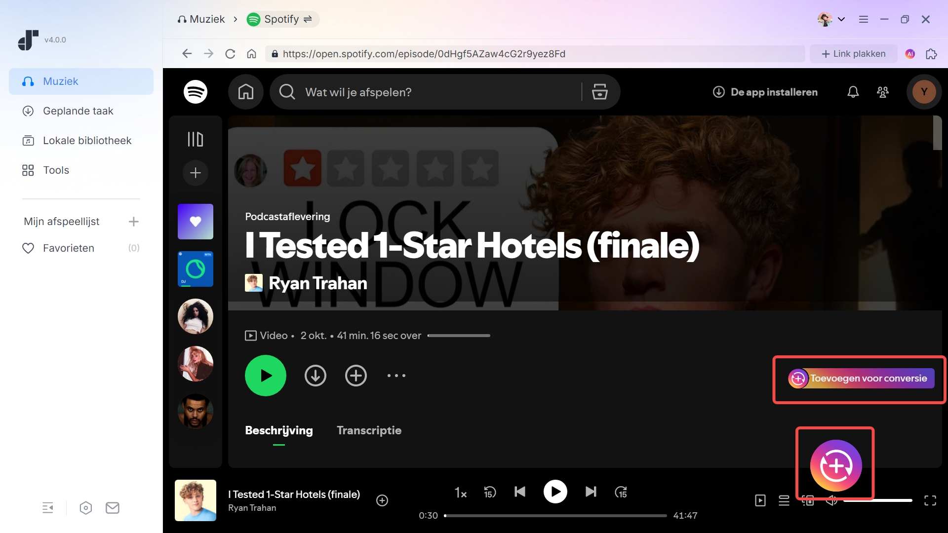 Spotify-podcasts toevoegen om naar MP3 te converteren