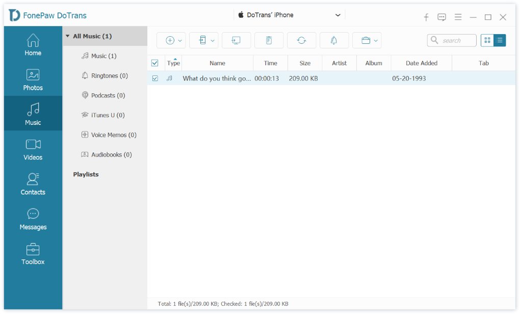 Put Spotify Songs on iPod Nano FonePaw DoTrans
