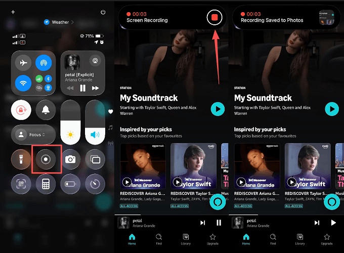 Record Amazon Music on iPhone