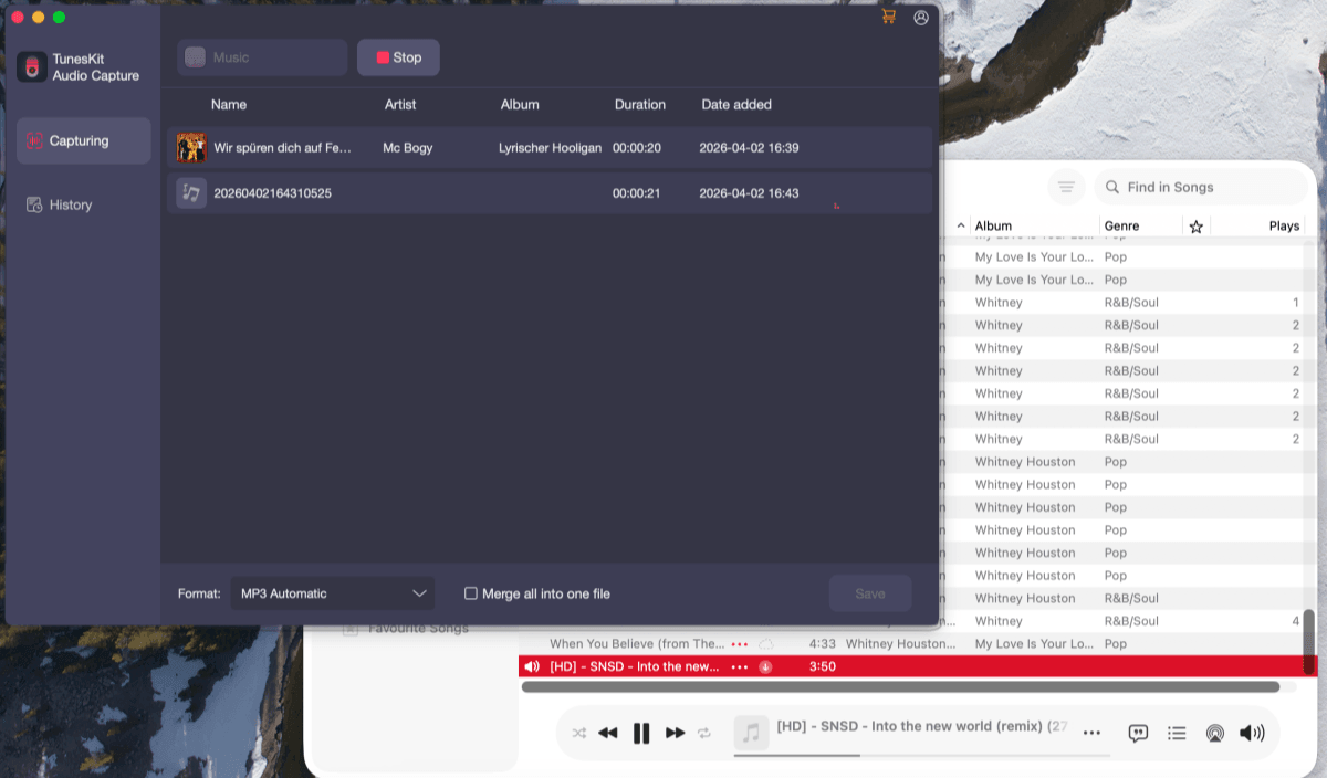 Recording Apple Music Audio via TunesKit