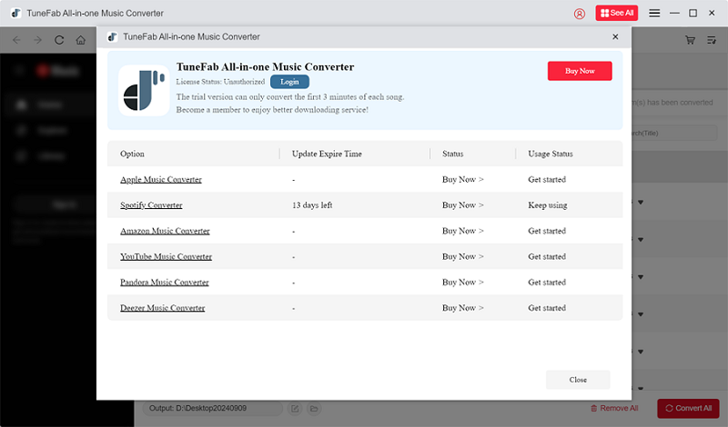 Register TuneFab Spotify Music Converter Full Version