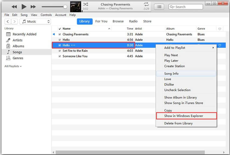 Show in Windows
Explorer