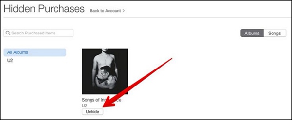 Click on Unhide Button