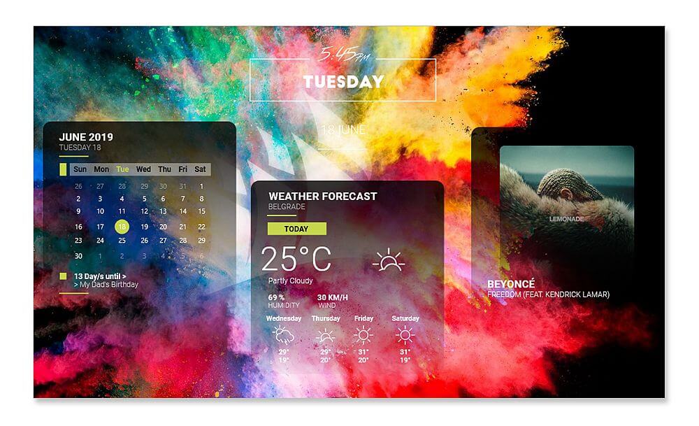 Rainmeter Skins with Spotify Music