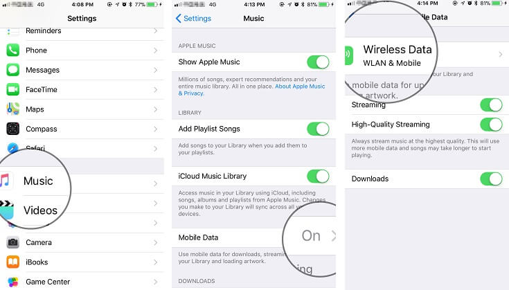 Turn Off Wireless Data