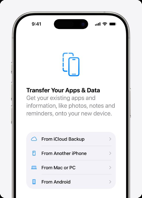 Restore iPhone from an iCloud Backup