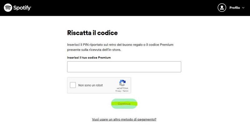 Spotify Premium gratis con carte regalo