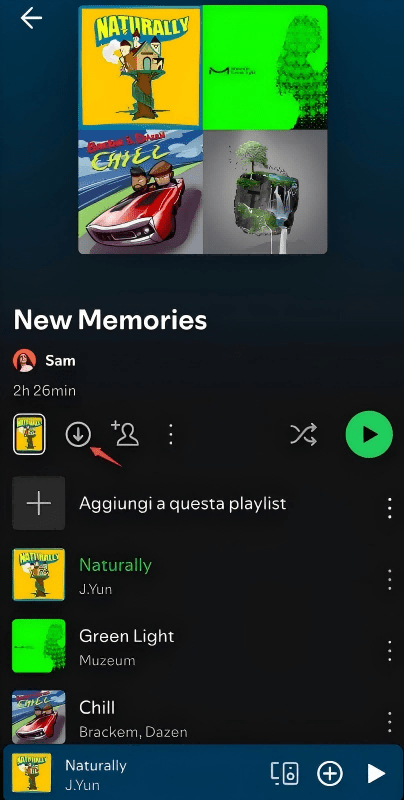 Scarica Album da Spotify su Android