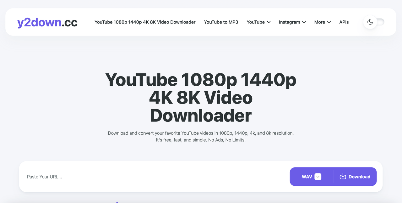Pagina Principale Y2downcc Downloader