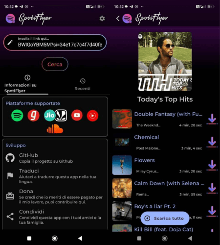 Scarica Spotify in MP3 tramite SpotiFlyer