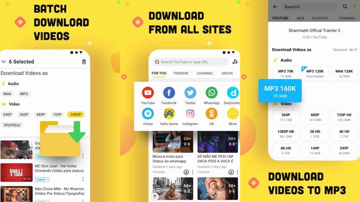 SnapTube Android Scarica Video YouTube in Mp3
